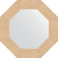 Зеркало Evoform Octagon 57х57 BY 3796 в багетной раме - Золотые дюны 90 мм стекло