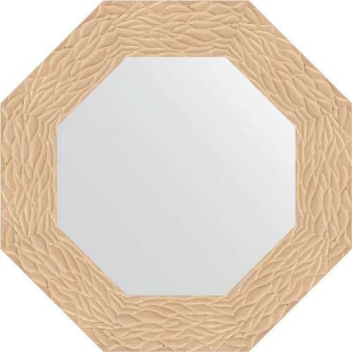 Зеркало Evoform Octagon 57х57 BY 3796 в багетной раме - Золотые дюны 90 мм стекло