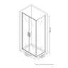 Душевой уголок Berges Legos LS-3 100х80 061048 профиль Хром стекло прозрачное