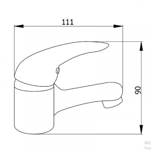 Смеситель для раковины Сантаком StOnix 1102 Хром