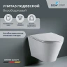 Унитаз подвесной RGW SW-52 80420252-01 цвет Белый с сиденьем Микролифт