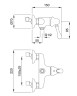Смеситель для душа Migliore Maya 18930 Золото латунь на стену