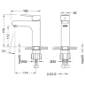 Комплект смесителей Lemark Point LM0381C цвет Хром