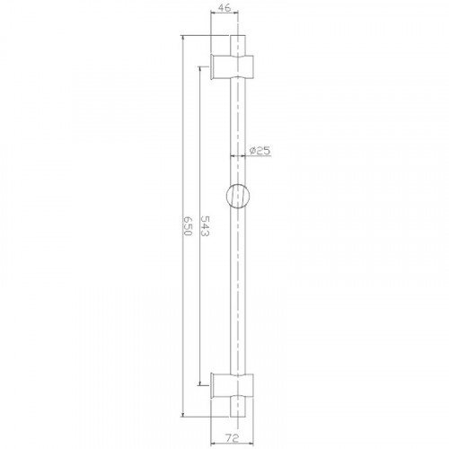 Душевая штанга Haiba HB8011 Хром