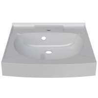 Раковина Altasan Kompakt 50x50 UPP50s на стиральную машину Белая искусственный камень (литьевой мрамор) на стиральную машину