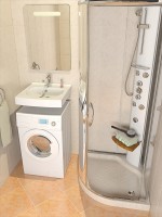 Раковина Altasan Kompakt 50x50 UPP50s на стиральную машину Белая искусственный камень (литьевой мрамор) на стиральную машину