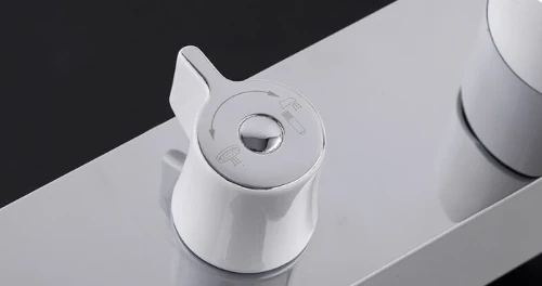 Душевая система Gappo G02-8 G2402-8 Белая Хром латунь на стену