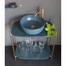 Раковина-чаша Scarabeo Glam 39 180756 цвет Ocean matt