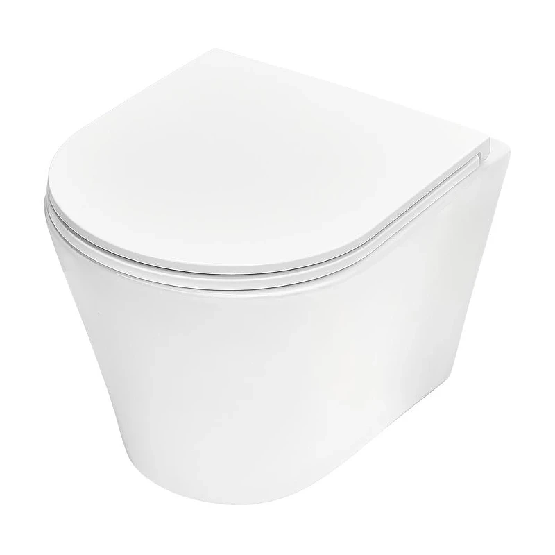 Унитаз с инсталляцией Tece Spring base K401111WCK цвет Белый с сиденьем Микролифт и клавишей смыва цвет Хром глянцевый