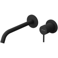 Смеситель для раковины Cezares Leaf LEAF-BLI2-L-NOP Черный матовый