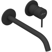 Смеситель для раковины Cezares Leaf LEAF-BLI2-L-NOP Черный матовый