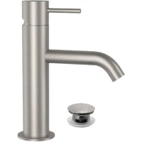 Смеситель для раковины Remer X-Style Inox SSX10B Нержавеющая сталь