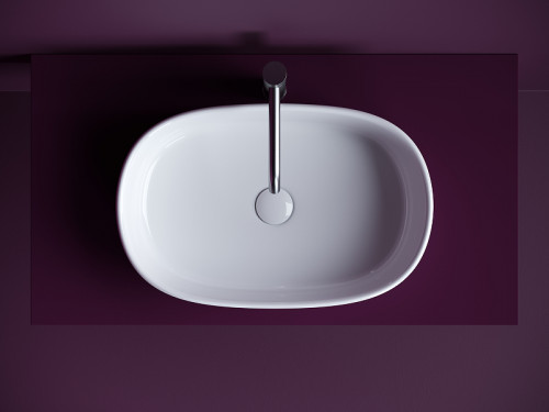 Раковина-чаша Ceramicanova Element 56 CN6075 Белая фарфор накладная