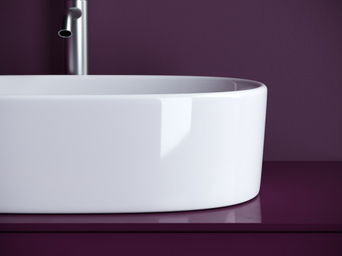 Раковина-чаша Ceramicanova Element 56 CN6075 Белая фарфор накладная