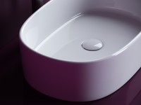 Раковина-чаша Ceramicanova Element 56 CN6075 Белая фарфор накладная