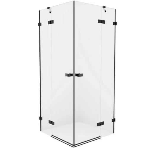 Душевой уголок New Trendy Avexa Black 120x80 EXK-1620 профиль Черный стекло прозрачное