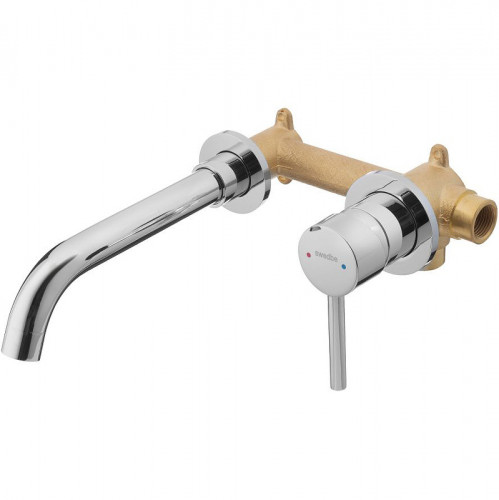 Смеситель для раковины Swedbe Platta 5502 Хром латунь встраиваемый