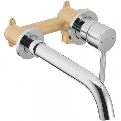 Смеситель для раковины Swedbe Platta 5502 Хром латунь встраиваемый