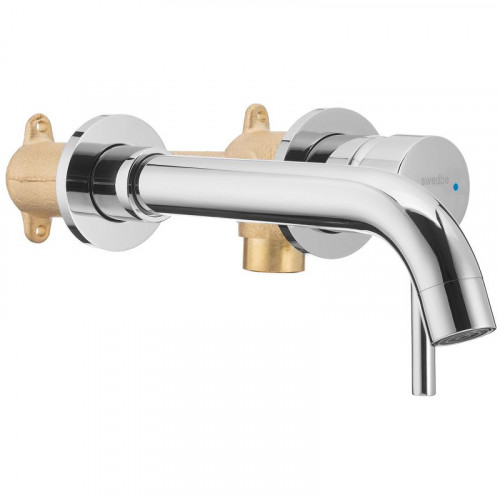 Смеситель для раковины Swedbe Platta 5502 Хром латунь встраиваемый
