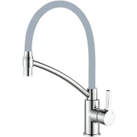 Смеситель для кухни Haiba HB73643-3 Хром Серый латунь