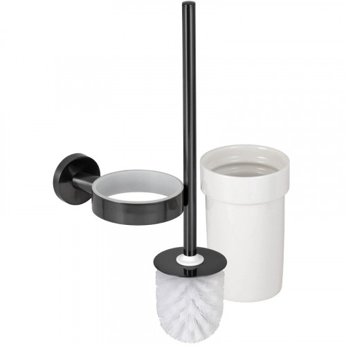 Ершик для унитаза Remer Guest GS66CFP Черный брашированный хром