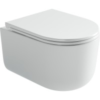 Унитаз Ceramicanova Ulma CN4006T подвесной Белый с сиденьем Микролифт фарфор подвесной