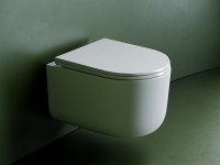 Унитаз Ceramicanova Ulma CN4006T подвесной Белый с сиденьем Микролифт фарфор подвесной
