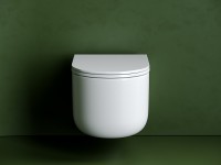 Унитаз Ceramicanova Ulma CN4006T подвесной Белый с сиденьем Микролифт фарфор подвесной