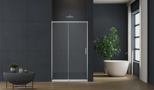Душевая дверь Vincea Soft 2 100 VDS-3SO2100CL профиль Хром стекло прозрачное