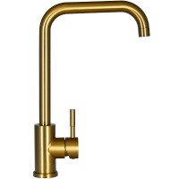Смеситель для кухни Raiber Graceful RPG-013 Золото матовое латунь