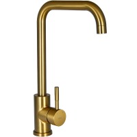 Смеситель для кухни Raiber Graceful RPG-013 Золото матовое латунь