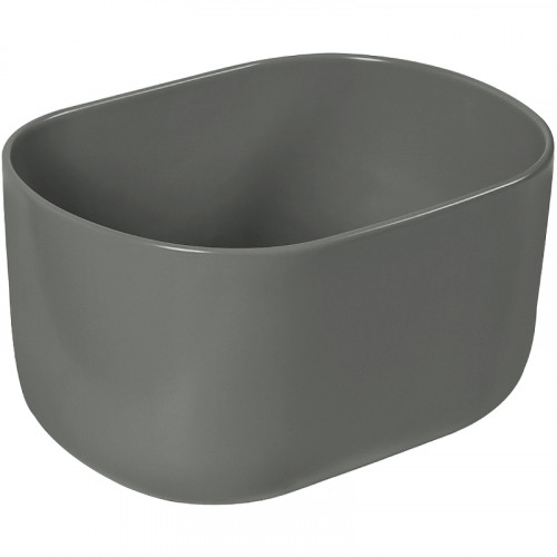 Раковина-чаша SantiLine 46 SL-1113MG Серая матовая фаянс накладная