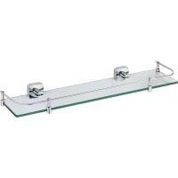 Стеклянная полка Fixsen Kvadro FX-61303B Хром