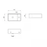 Раковина Wellsee WC Area 41 R 321805000 цвет Черный матовый