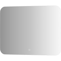 Зеркало Defesto Opti 80x60 DF 2807SH с подсветкой 25W-4500К/Сенсорный выключатель/Нейтральный белый свет