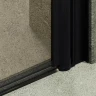 Душевая дверь Maybah Glass MGD-427-6 1200х1980 двустворчатая на монопетлях Черный стекло бронзовое