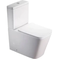 Унитаз компакт SantiLine SL-5017 Белый с бачком и сиденьем Микролифт фаянс напольный