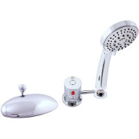 Смеситель на борт ванны Rav Slezak Dunaj Termostat DT270.5S с термостатом Хром латунь