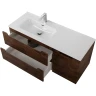 Тумба под раковину BelBagno Etna 120 L ETNA-1200-2C-1A-SO-RW-L подвесная Rovere Moro МДФ / ЛДСП