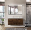 Тумба под раковину BelBagno Etna 120 L ETNA-1200-2C-1A-SO-RW-L подвесная Rovere Moro МДФ / ЛДСП