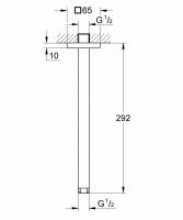 Кронштейн для верхнего душа Grohe Rainshower 27484000 Хром