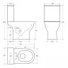 Унитаз компакт BelBagno Lounge BB045CPR/SC/BB045/051T с бачком и сиденьем Микролифт фаянс напольный