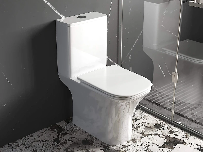 Унитаз компакт Aquatek Optima T Square AQ4421-00 цвет Белый с бачком и сиденьем Микролифт