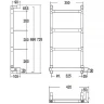 Электрический полотенцесушитель Margaroli Sereno 582-4 BOX 5823204OBNB Бронза