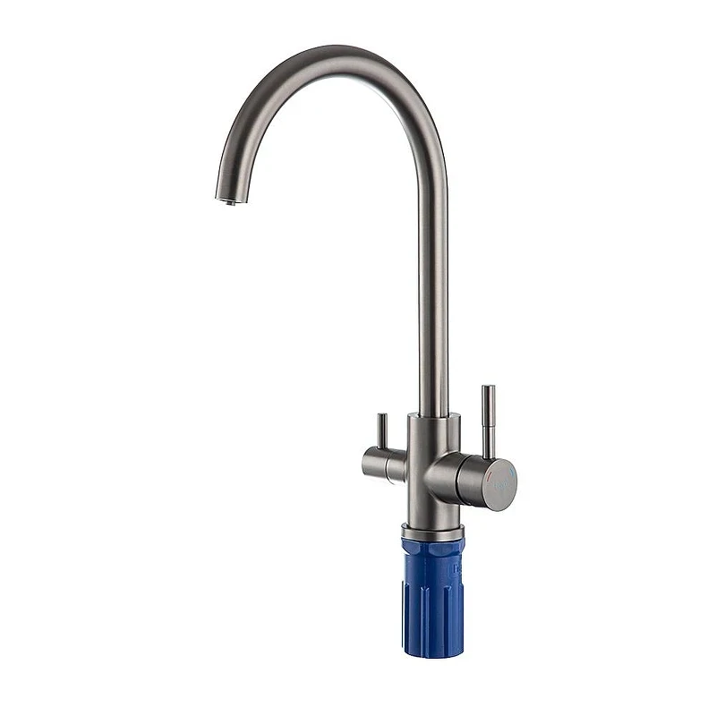 Смеситель для кухни Frap F43899-49 цвет Оружейная сталь