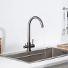 Смеситель для кухни Frap F43899-49 цвет Оружейная сталь