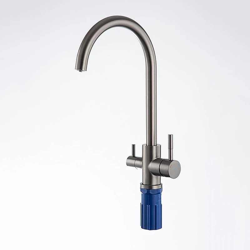 Смеситель для кухни Frap F43899-49 цвет Оружейная сталь