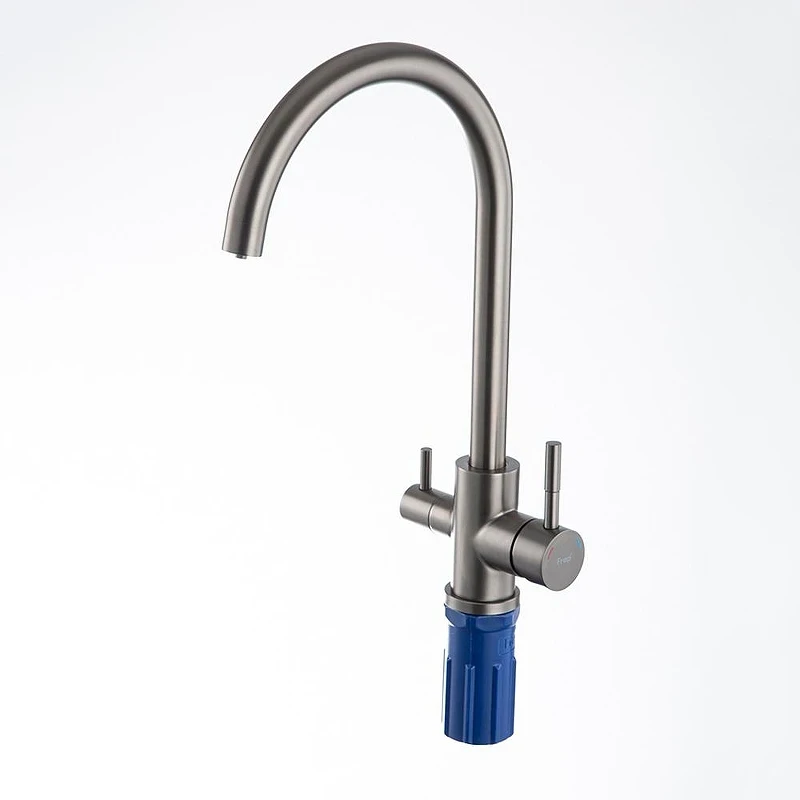 Смеситель для кухни Frap F43899-49 цвет Оружейная сталь