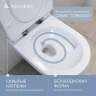 Комплект унитаза с инсталляцией Aqueduto Cone AQDS034T с сиденьем Микролифт и клавишей смыва Хром фаянс подвесной