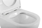 Комплект унитаза DIWO BelBagno Uno BB3105CHR/SC с сиденьем с инсталляцией DIWO 4501 с клавишей смыва цвет Глянцевый белый